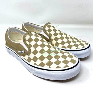 VANS Classic Slip-On Checkerboard Cornstalk Skate Shoes Men's Size VN0A4BV31G9